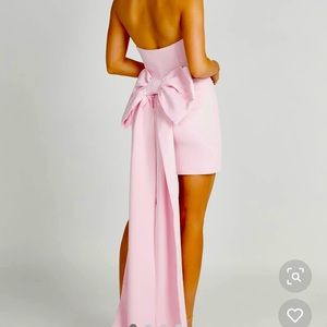 Meshki Pink Mini Bow Dress